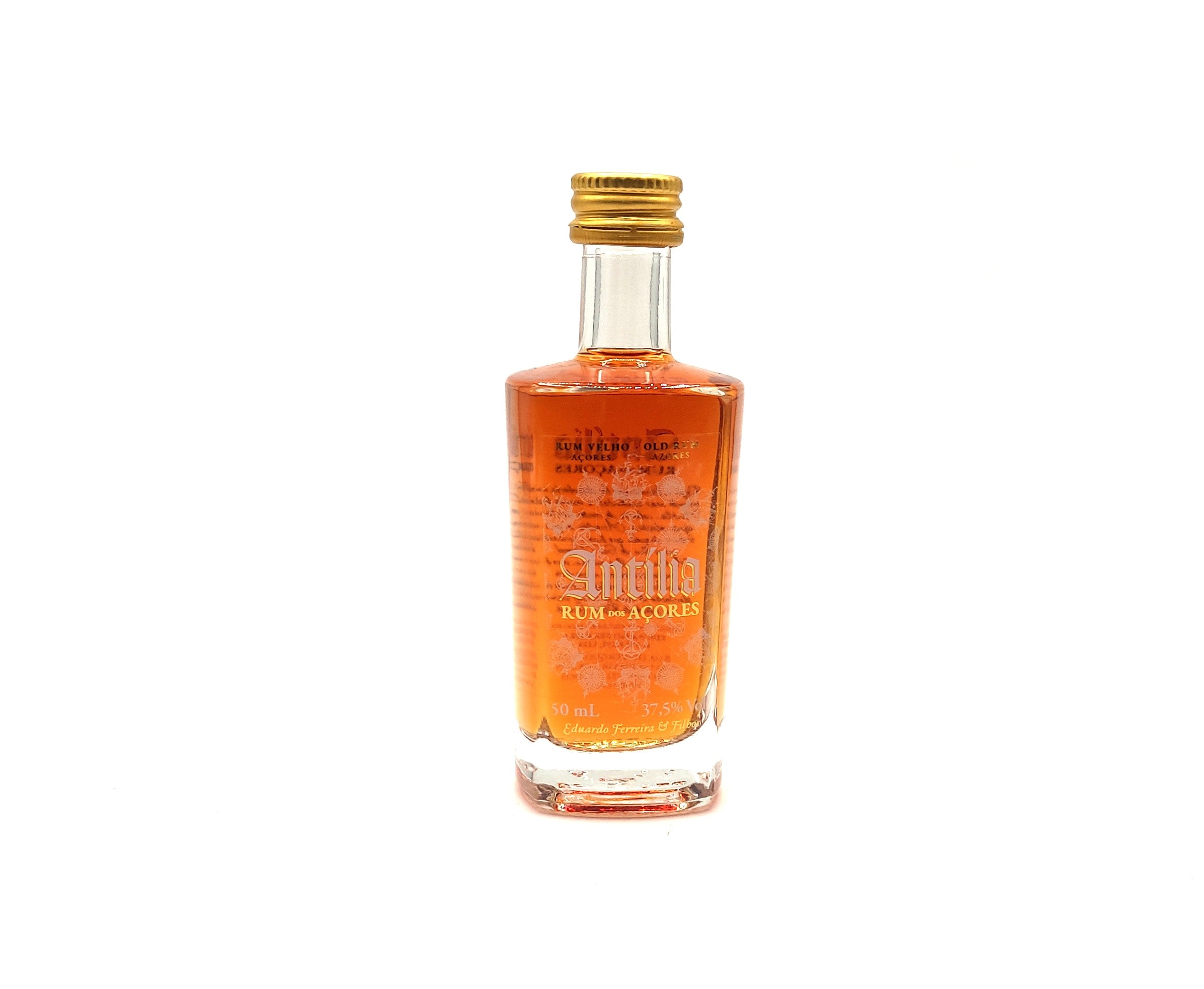 Antília Rum Velho dos Açores Edição Limitada Miniatura 50ml - São Miguel