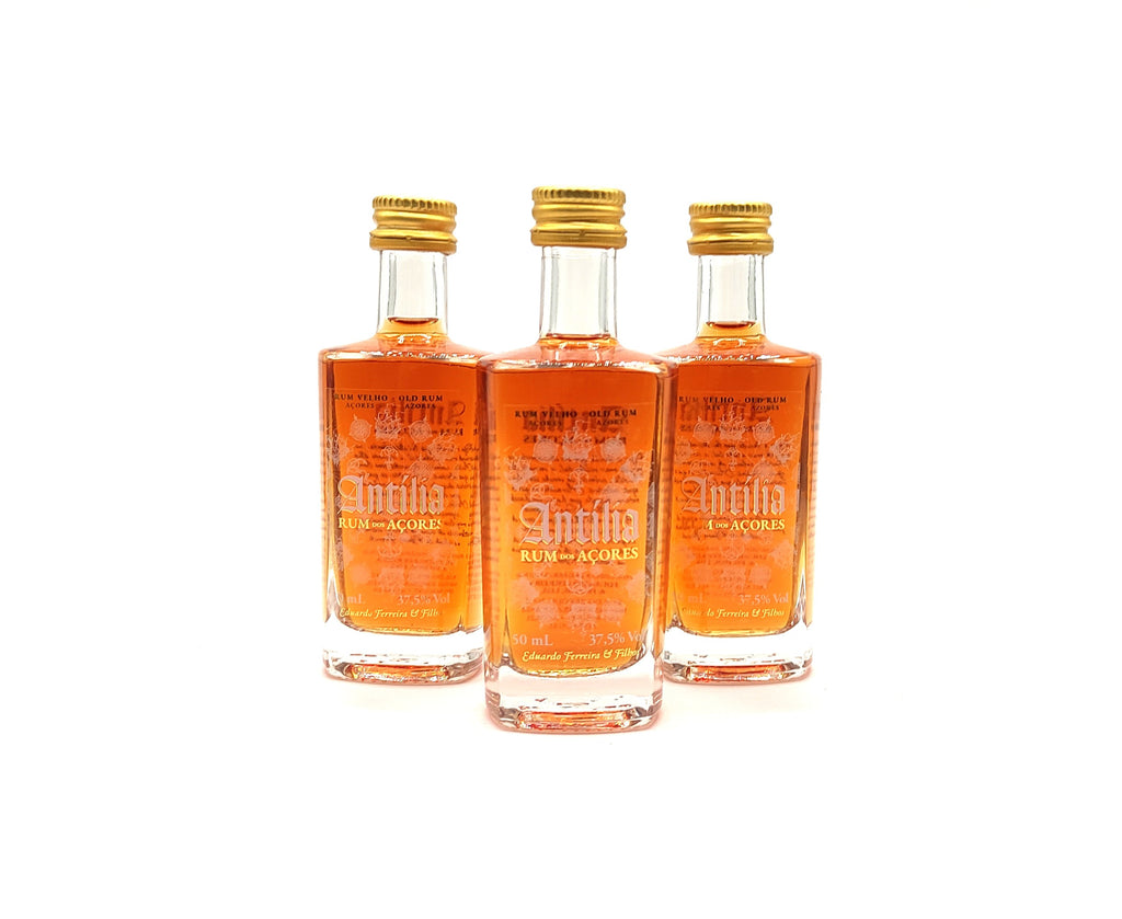 Antília Rum Velho dos Açores Edição Limitada Miniatura 50ml - São Miguel