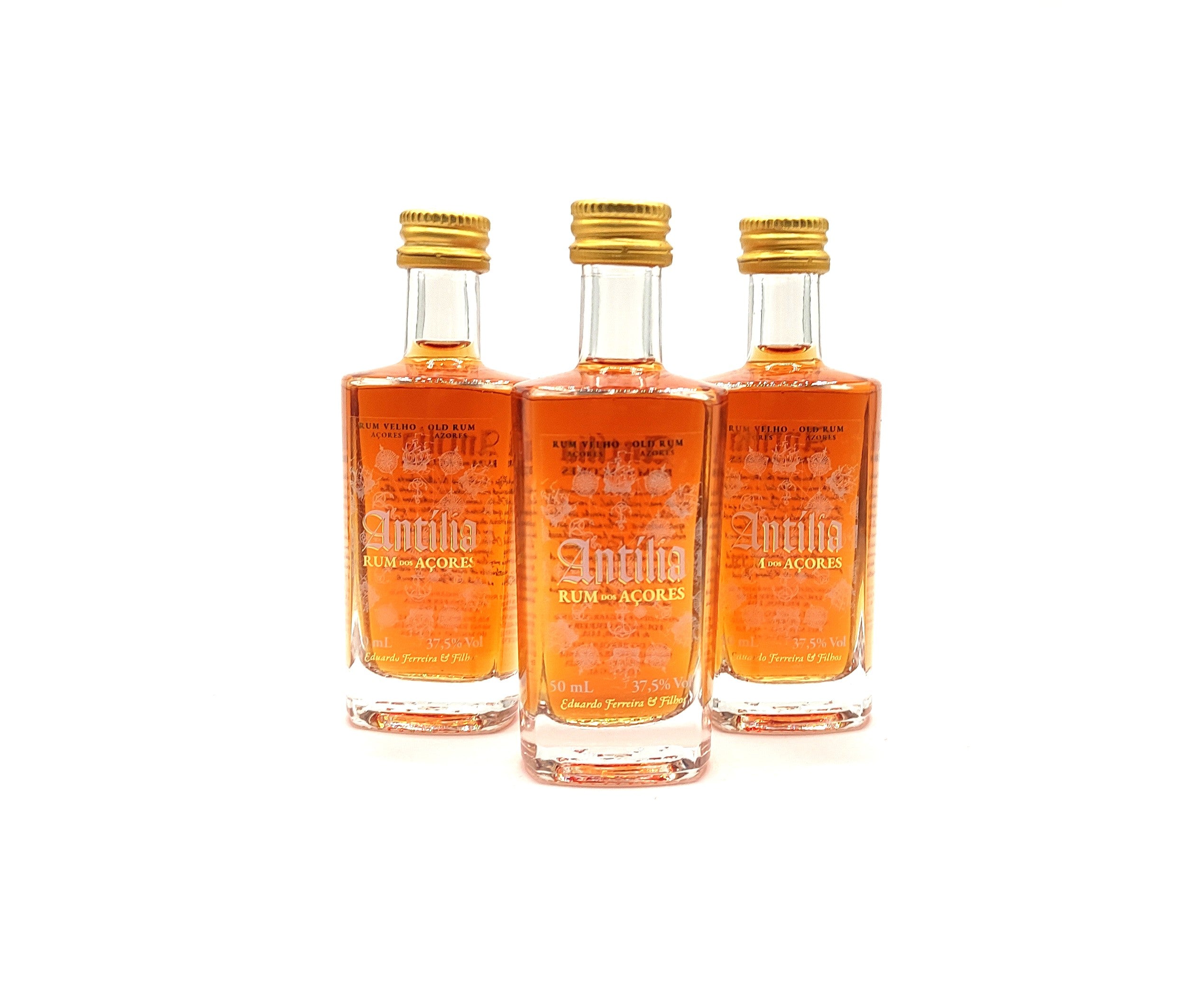 Antília Rum Velho dos Açores Edição Limitada Miniatura 50ml - São Miguel