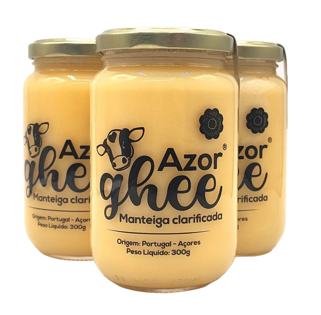 AzorGhee manteiga clarificada 300g produzida nos Açores, na ilha Terceira