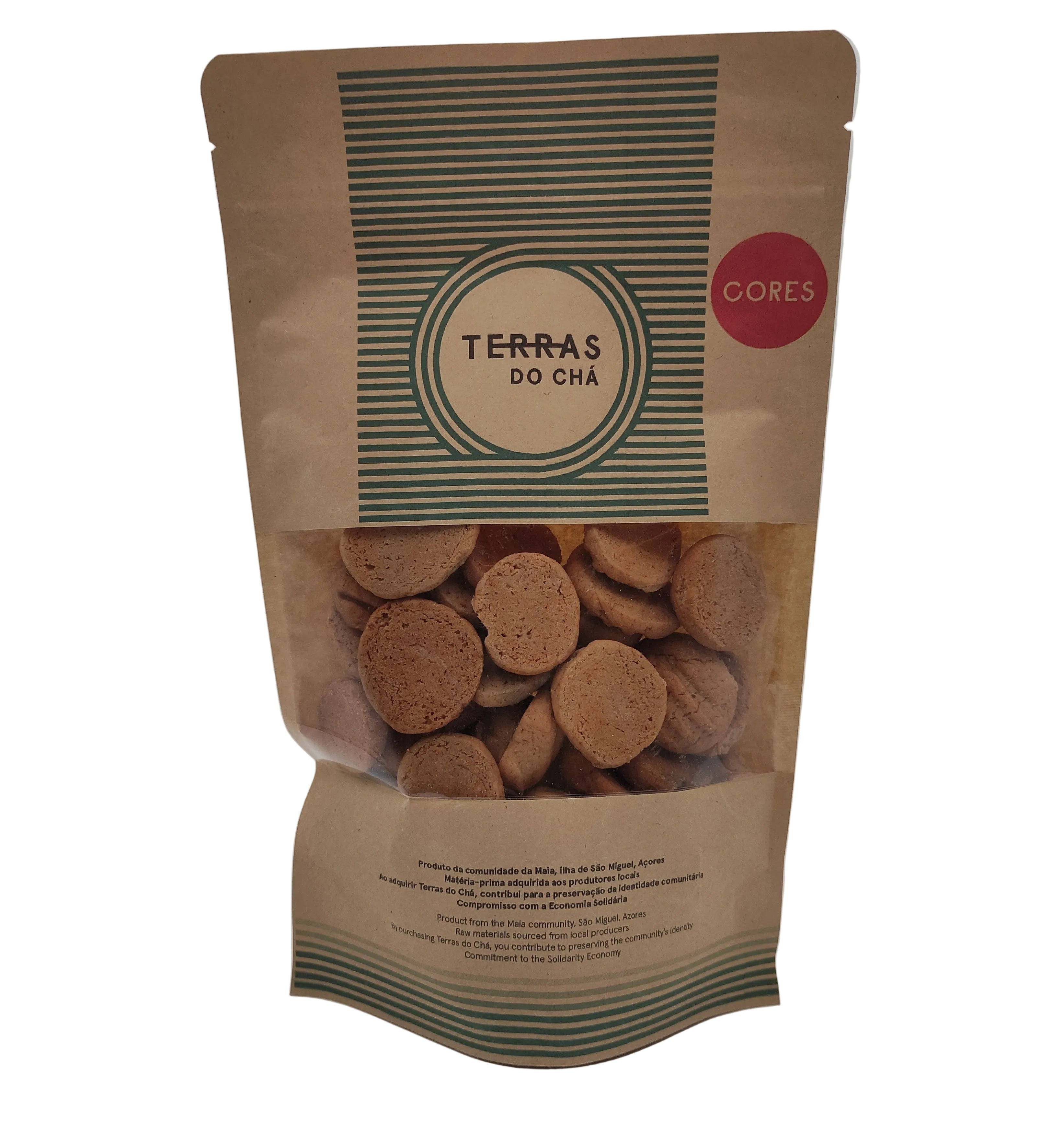 Biscoitos tradicionais de vinho tinto e canela 250g Terras do Chá produzidos nos Açores