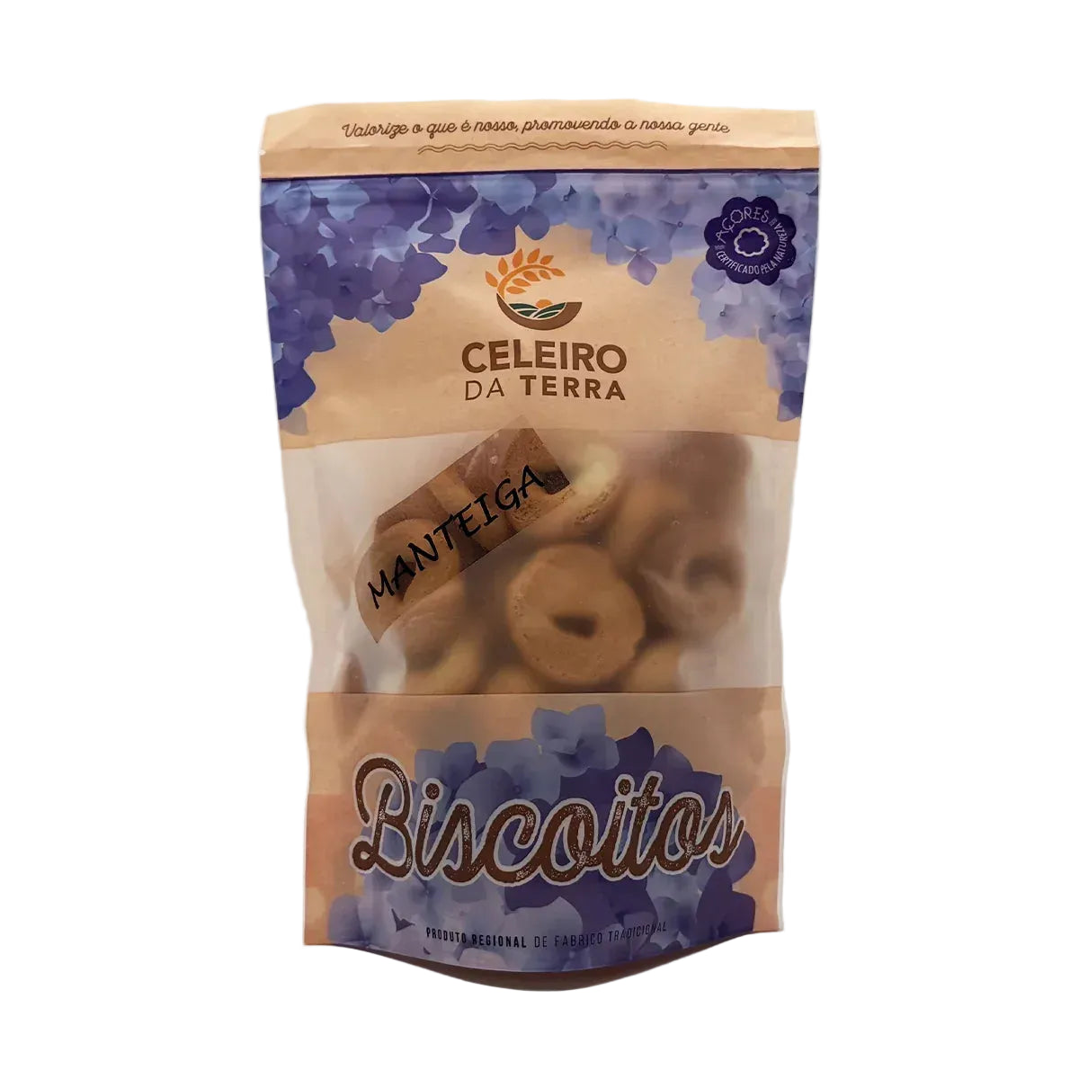 Biscoitos de manteiga 250g Celeiro da Terra produzidos nos Açores