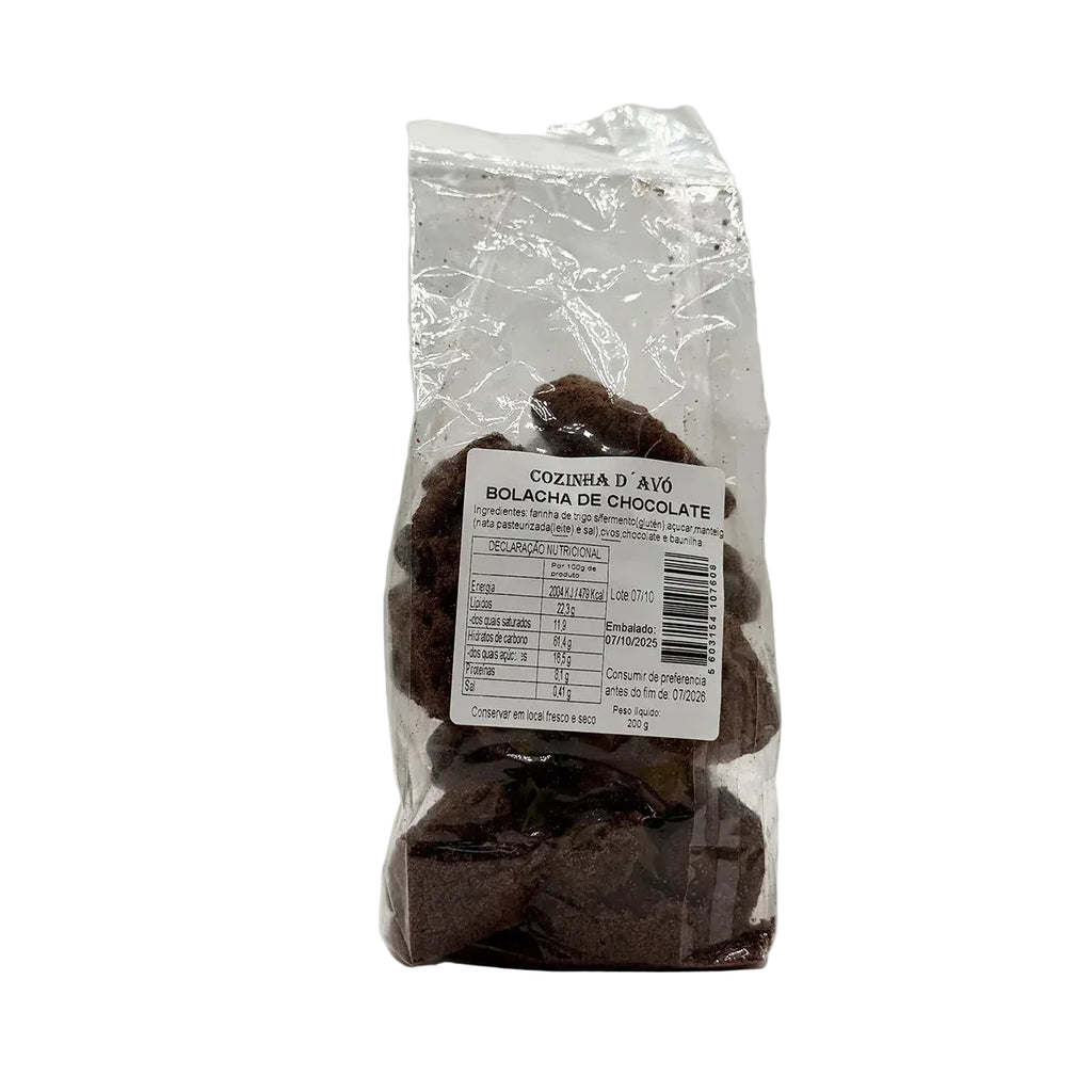 Bolacha de chocolate 200g Cozinha d'Avó produzida nos Açores