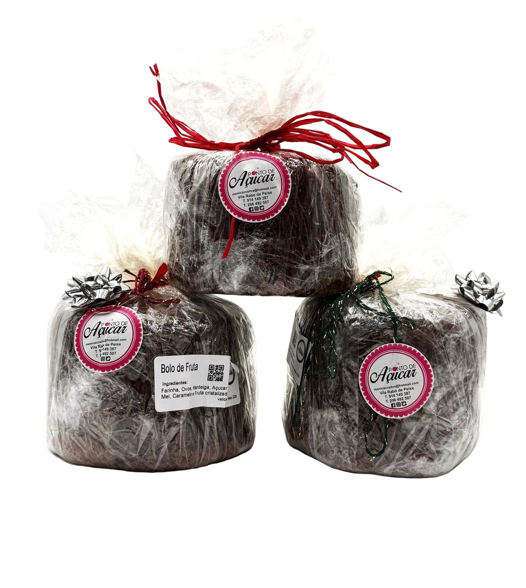 Bolo de fruta doce tradicional dos Açores