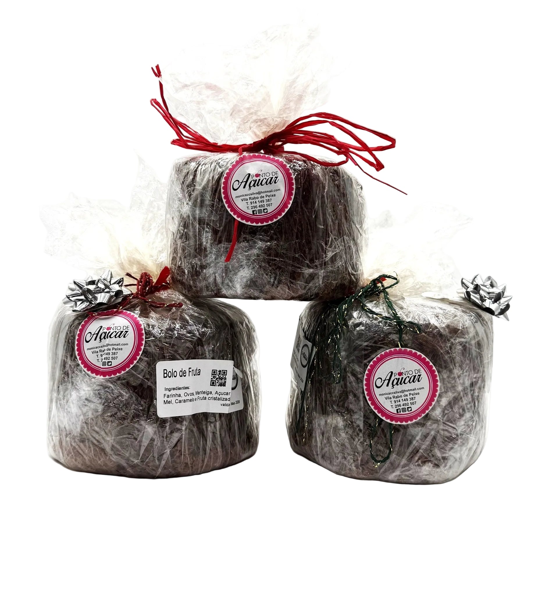 Bolo de fruta doce tradicional dos Açores
