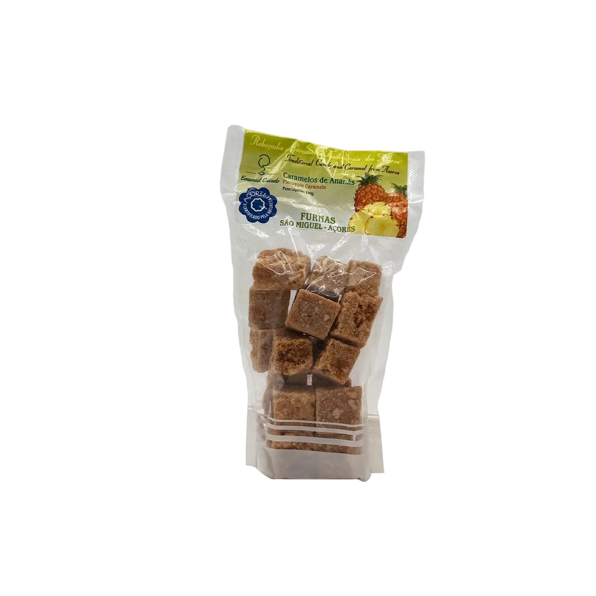 Caramelos das Furnas de ananás 150g Emanuel Casado produzidos nos Açores
