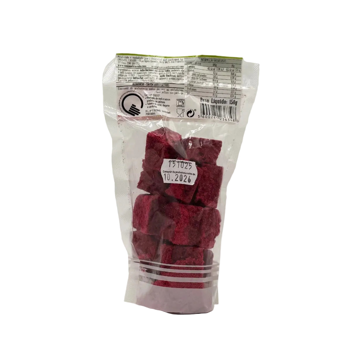 Caramelos das Furnas de morango 150g Emanuel Casado produzidos nos Açores