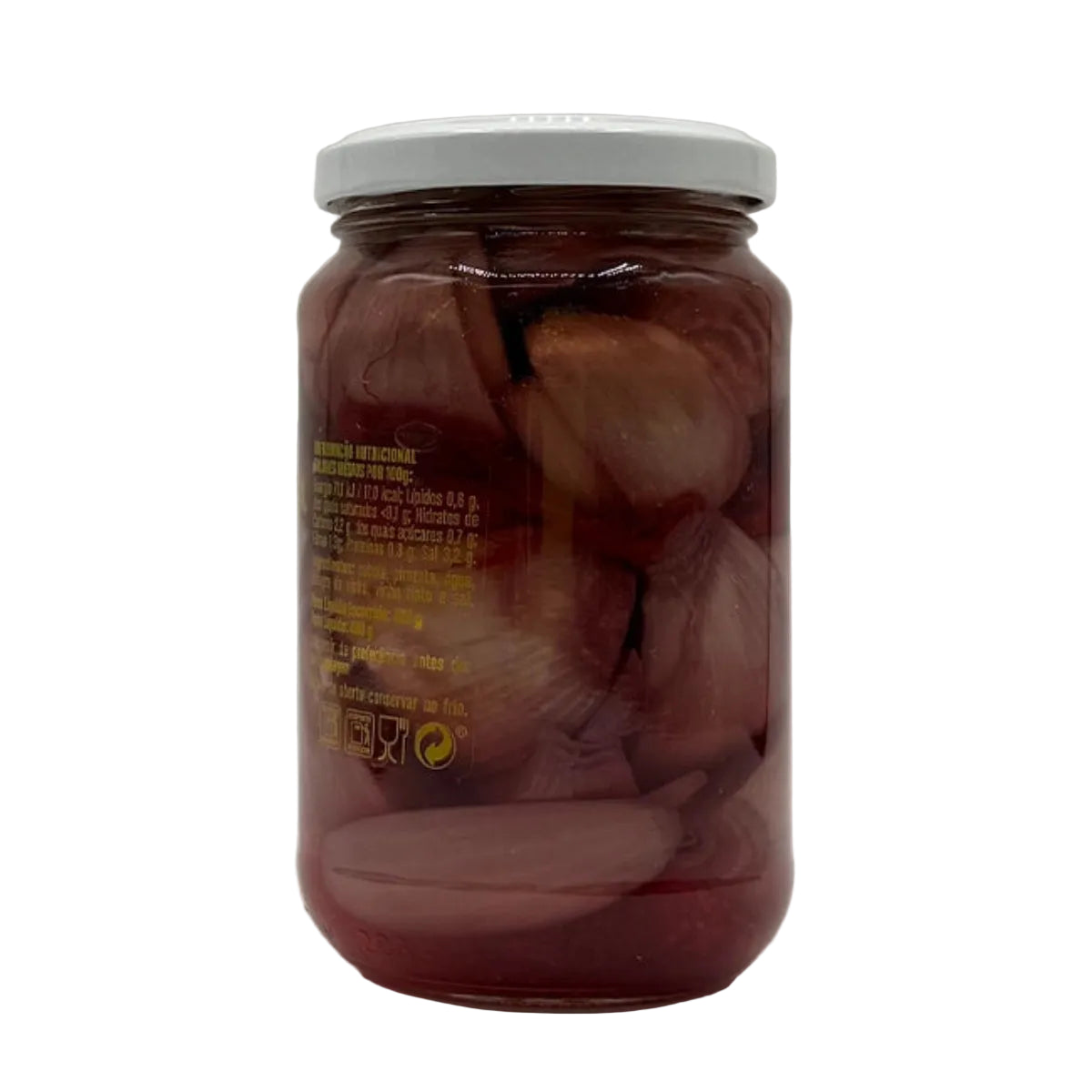 Cebola curtida com pimenta da terra Corisca 450g produzida em São Miguel Açores