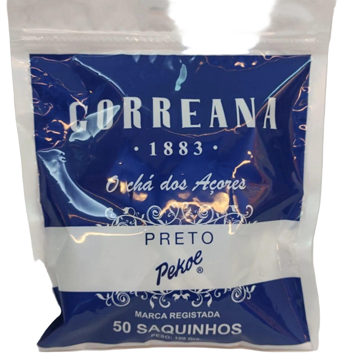 Chá Gorreana Preto Pekoe Tea Bags 50 Saquetas - São Miguel Açores