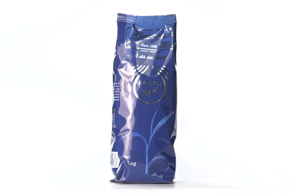 Chá Gorreana preto Pekoe em folha produzido em São Miguel Açores