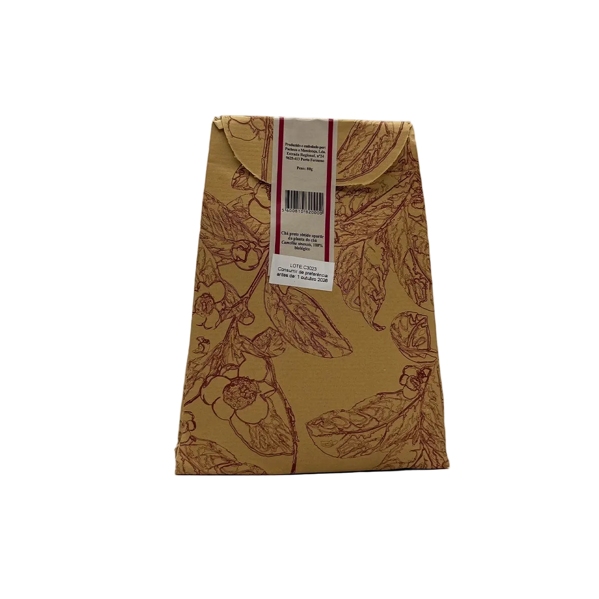 Chá preto Orange Pekoe em folha 80g Porto Formoso produzido nos Açores