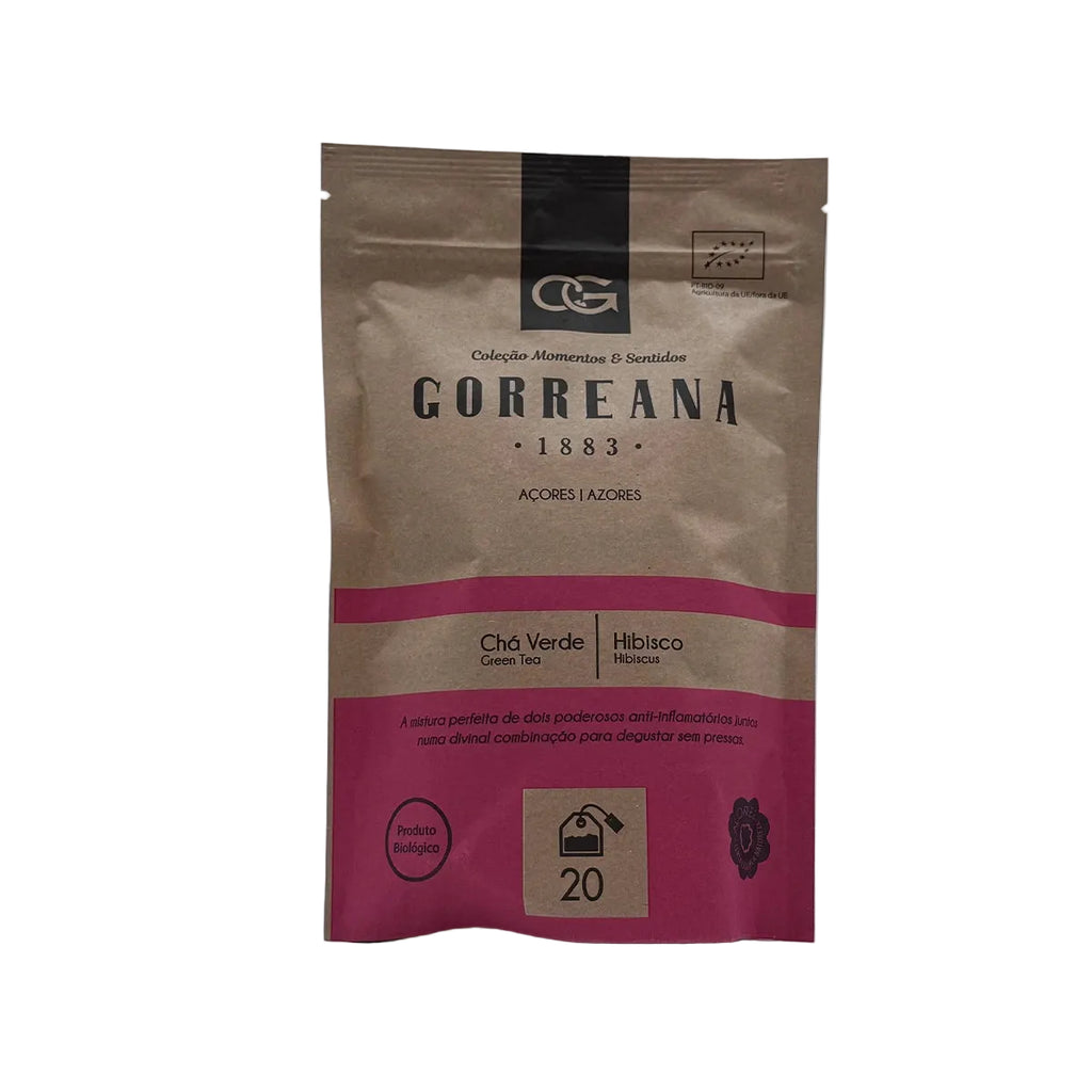 Chá Verde com Hibisco - Gorreana em Saquetas - Açores
