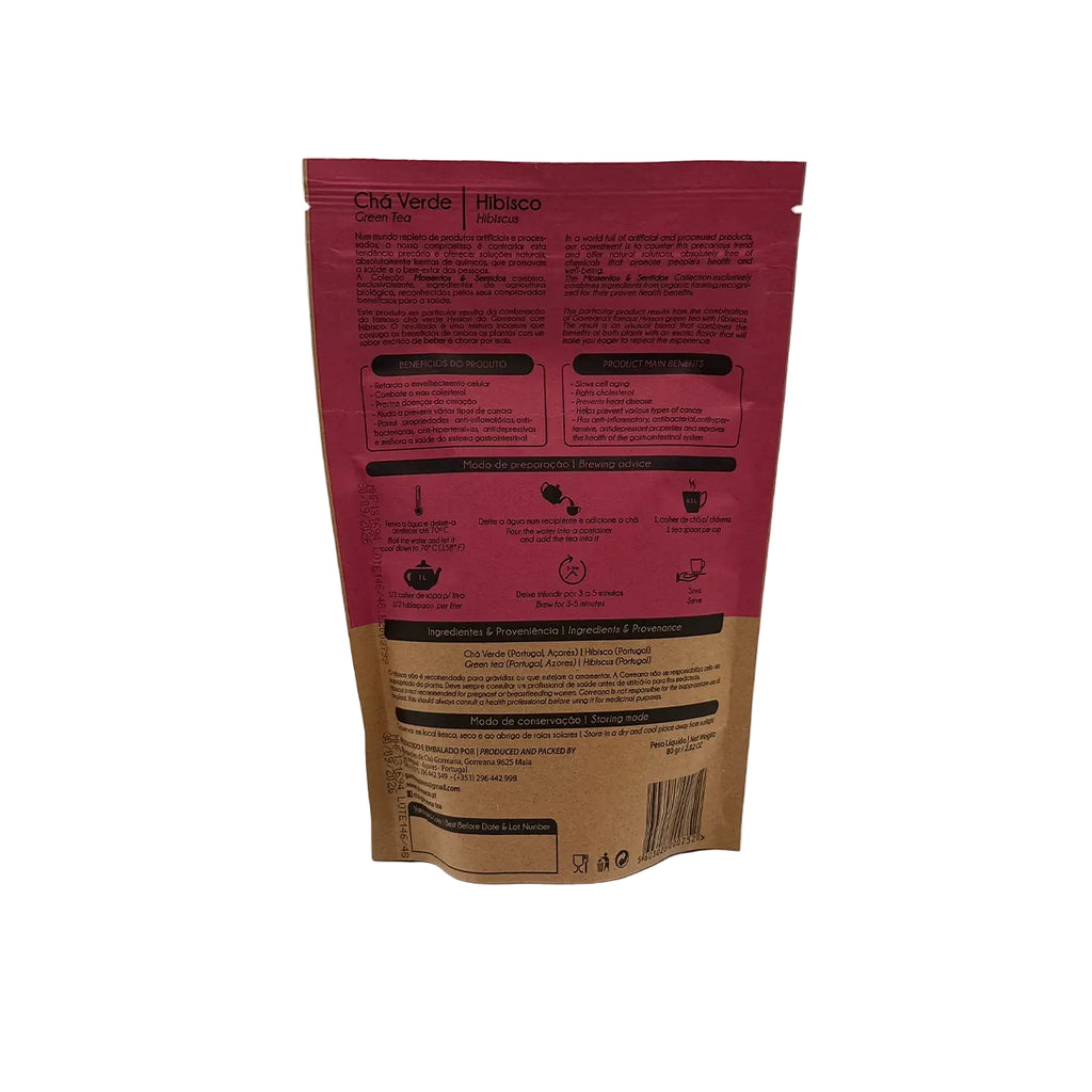 Chá Verde com Hibisco - Gorreana em Folha - Açores