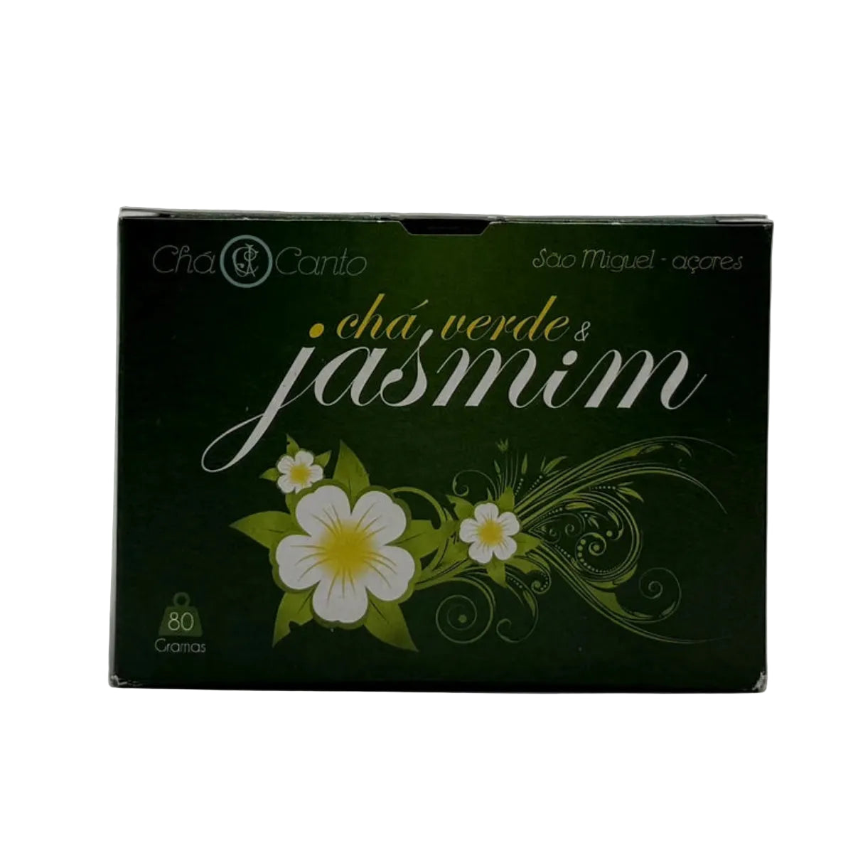 Chá verde e jasmim em folha 80g Chá Canto produzido nos Açores