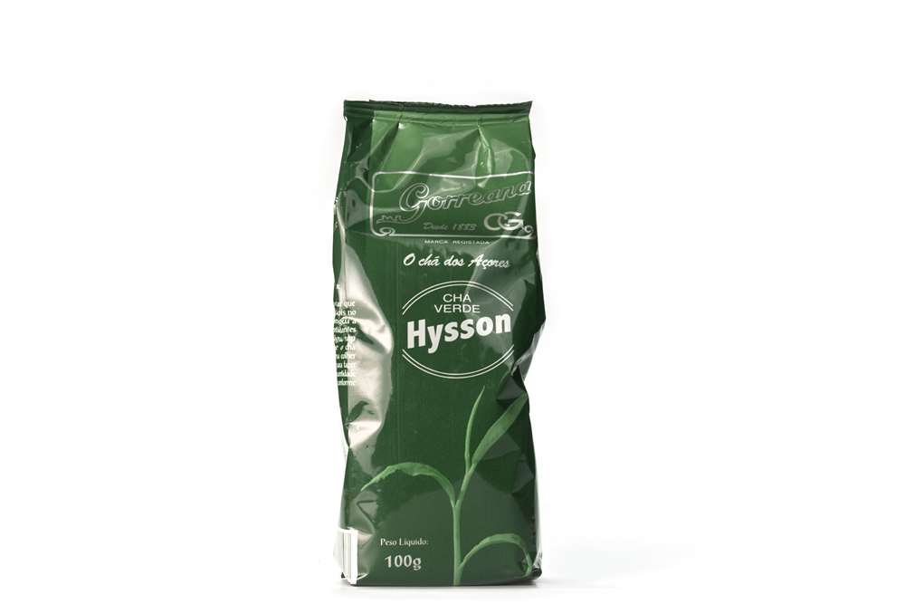 Chá em folha Gorreana Verde Hysson 100g produzido em São Miguel Açores