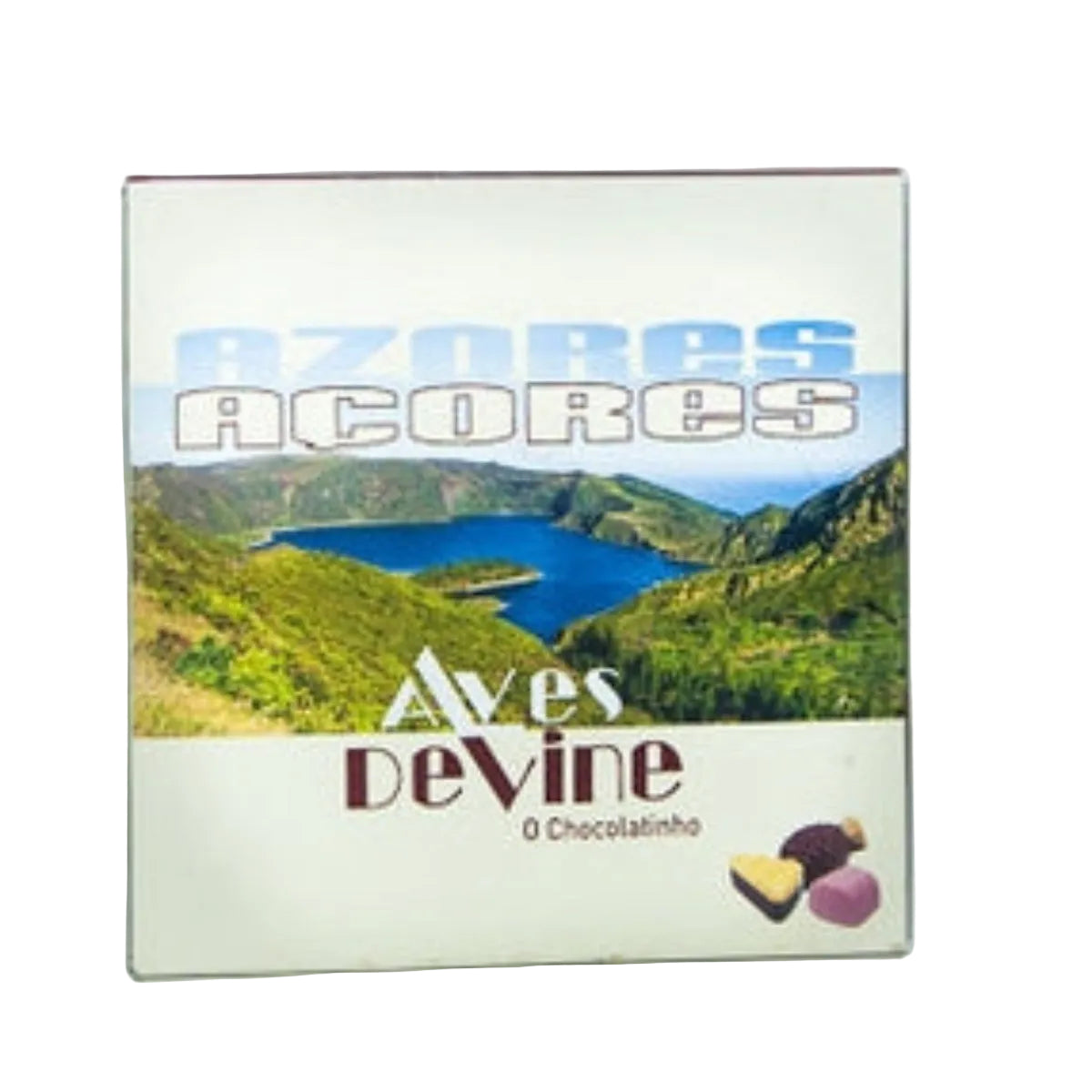 Chocolate dos Açores com 9 bombons 105g produzido nos Açores