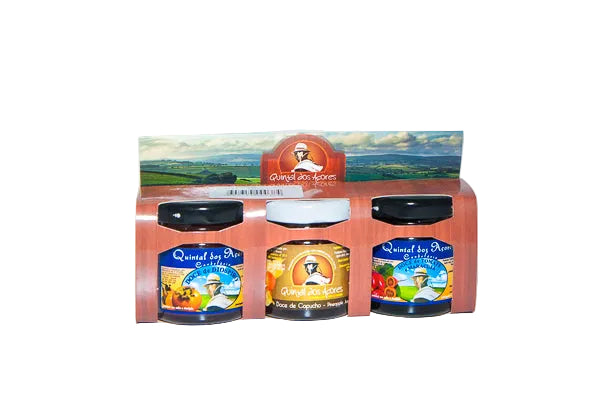 Conjunto de 3 doces Quintal dos Açores compotas artesanais dos Açores