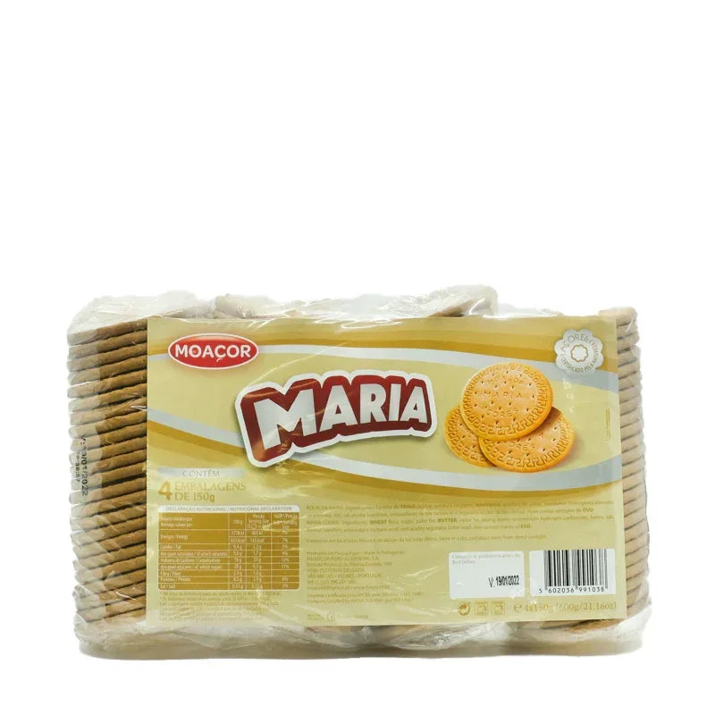 Bolacha Maria Moaçor 4x150g - Açores - Mercearia dos Açores