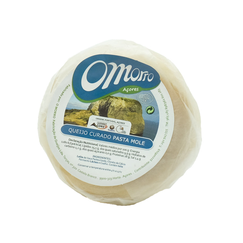 Queijo Morro da Ilha do Faial Curado pasta Mole 450g - Açores