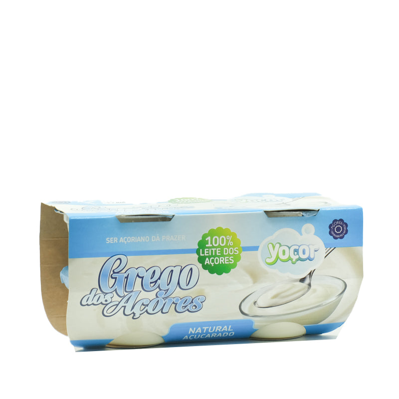 Iogurte Grego Natural Açucarado Pack4- Yoçor - Açores