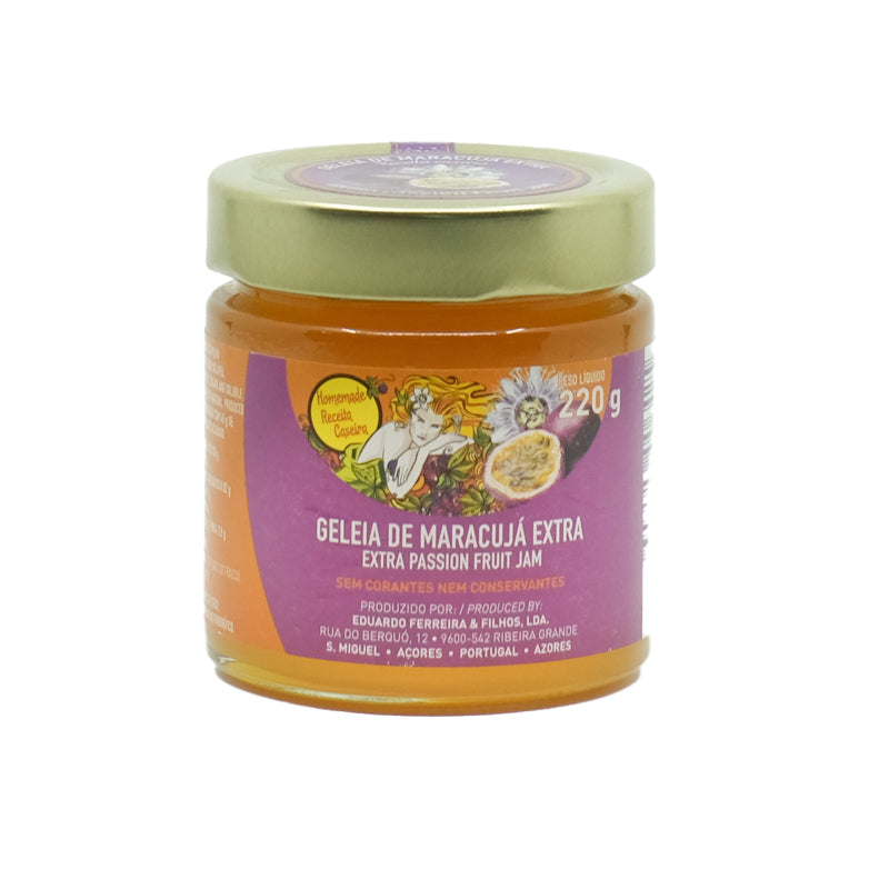 Geleia de Maracujá Extra dos Açores com Pevides - São Miguel - Açores
