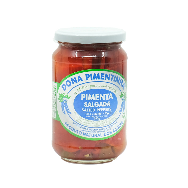 Pimenta Inteira Salgada 420g - Quintal dos Açores
