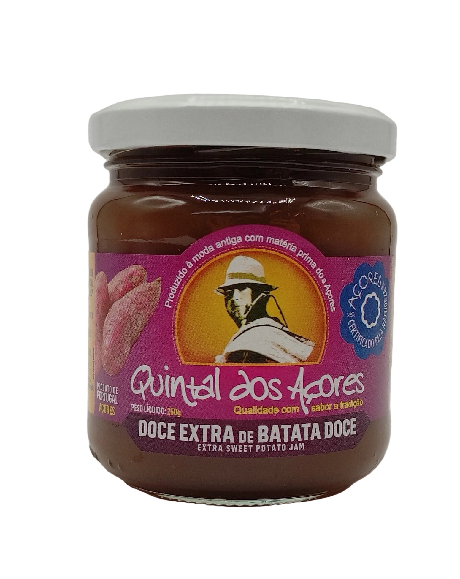 Doce de batata doce 250g Quintal dos Açores compota artesanal dos Açores