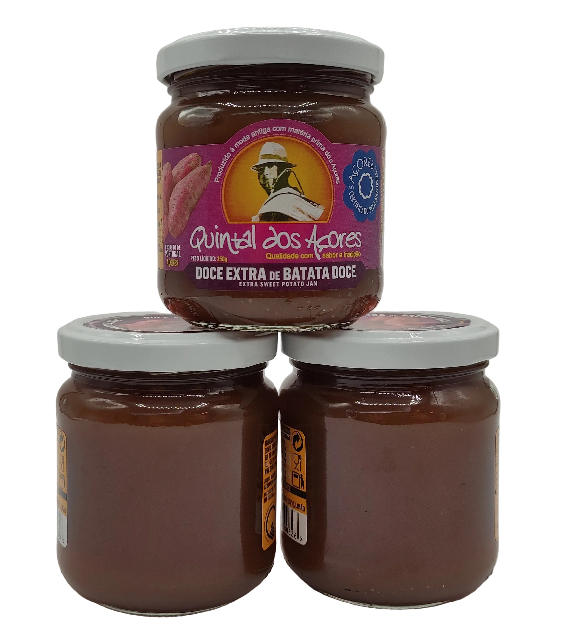 Doce de batata doce 250g Quintal dos Açores compota artesanal dos Açores