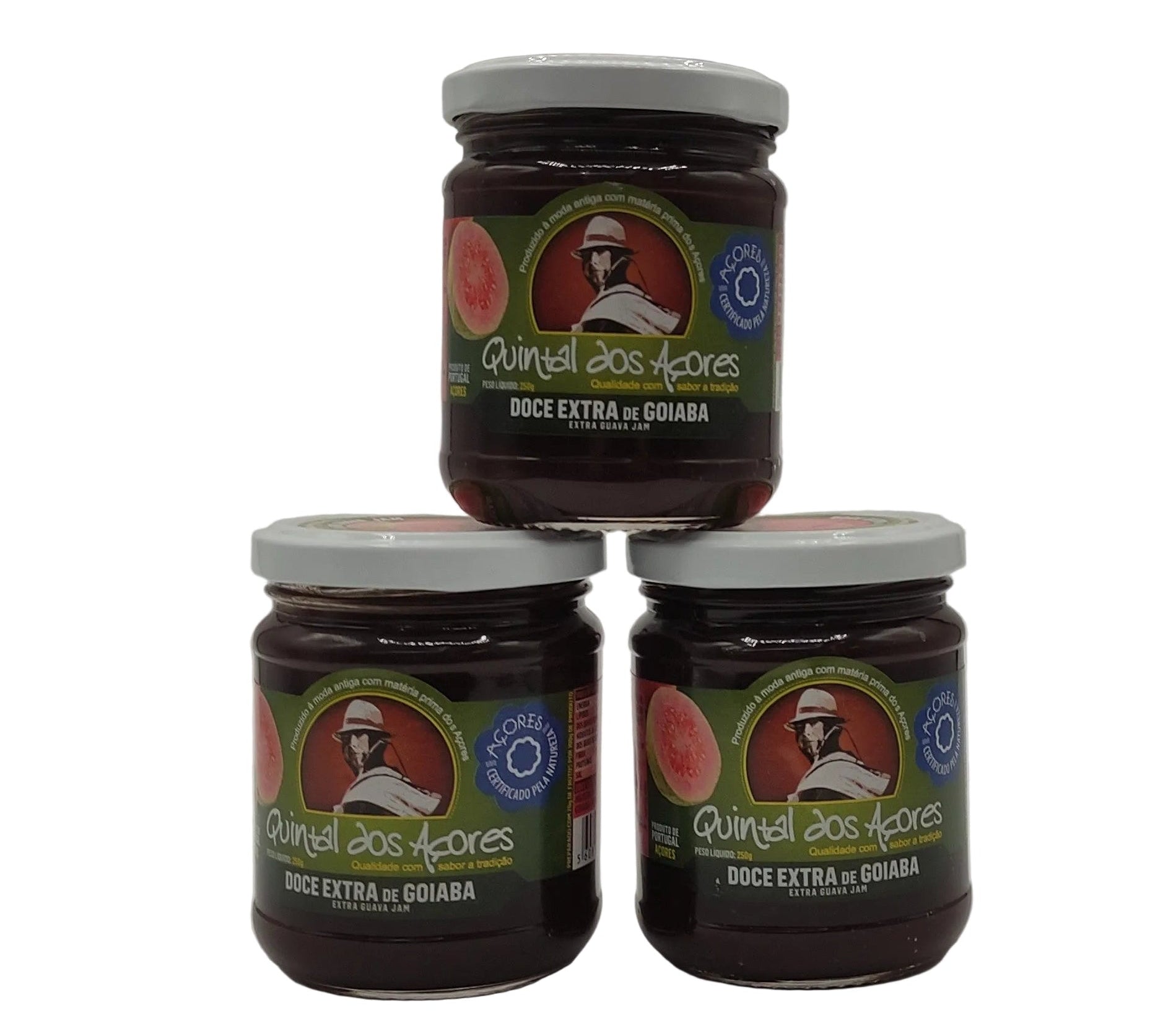 Doce de goiaba 250g Quintal dos Açores compota artesanal dos Açores