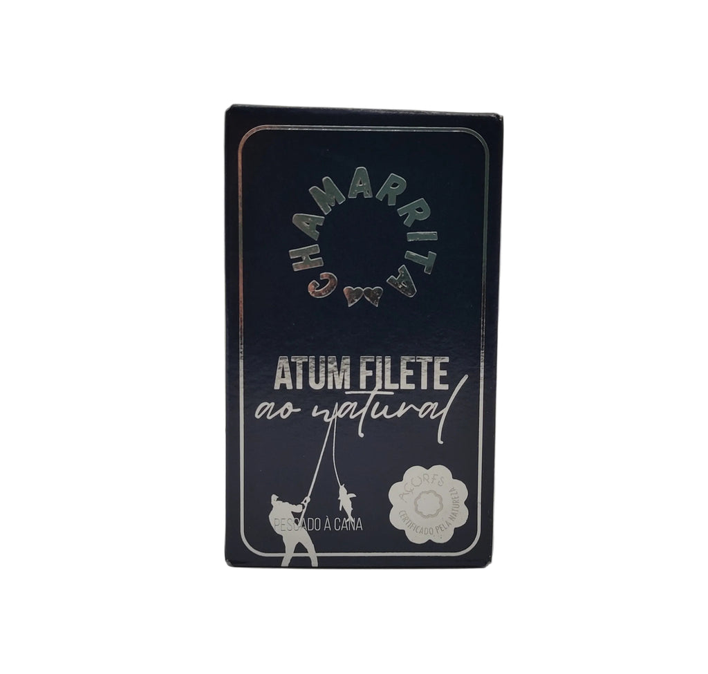 Filete de atum ao natural Chamarrita 120g produzido nos Açores
