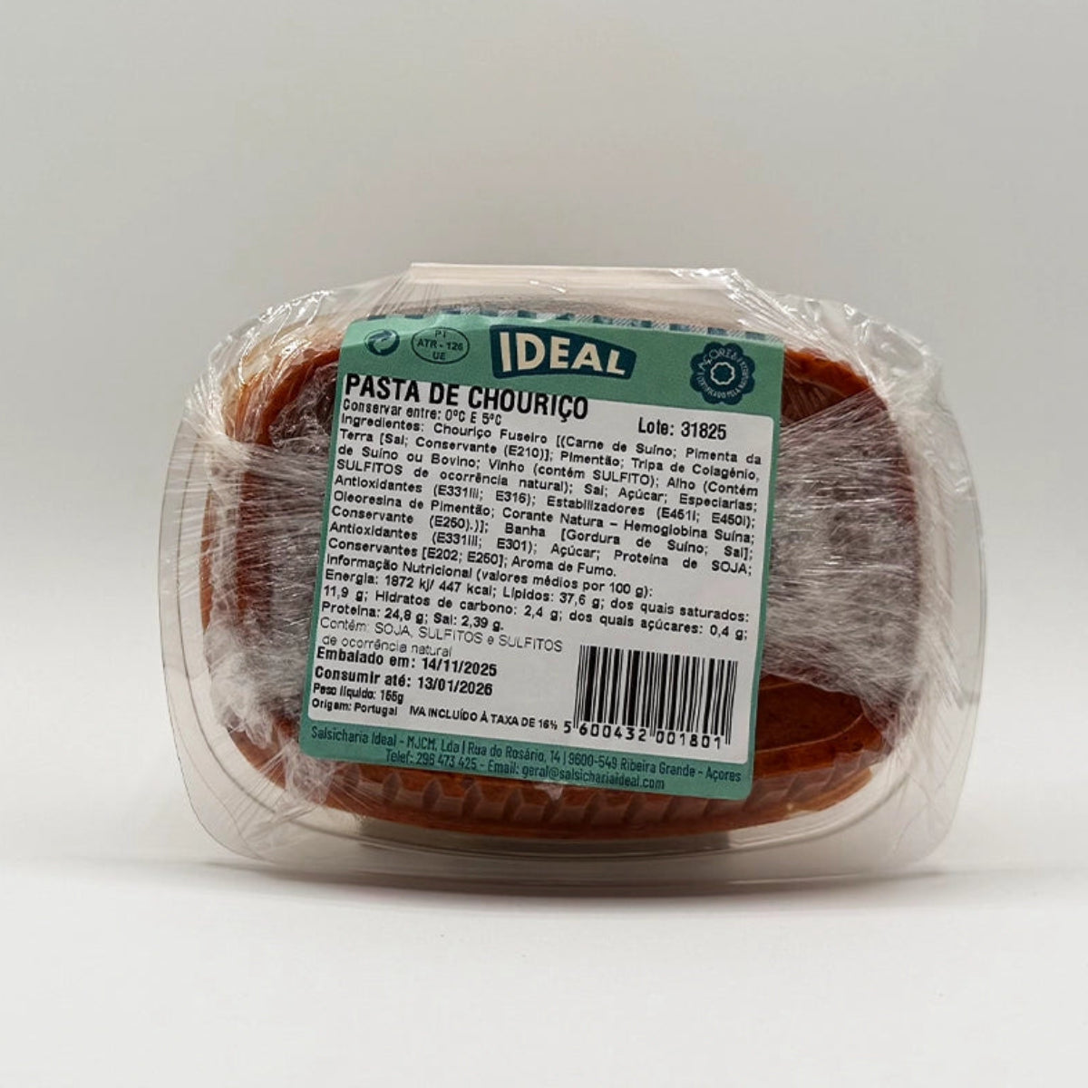 Pasta de Chouriço – Salsicharia Ideal - Açores