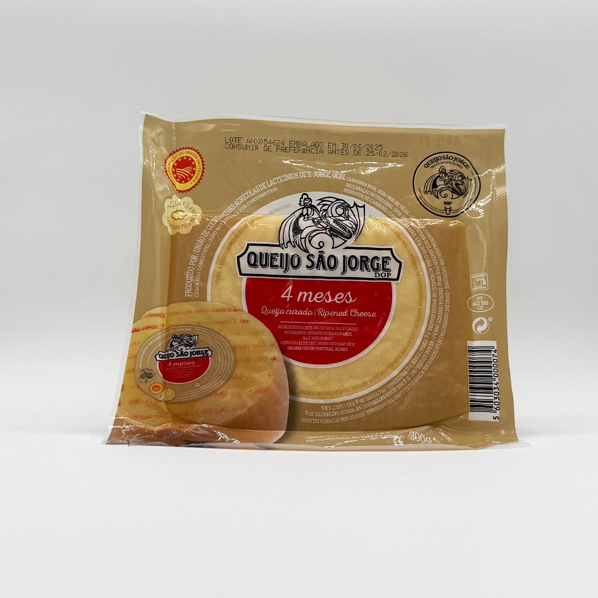 Queijo São Jorge DOP 4 meses cura - Açores