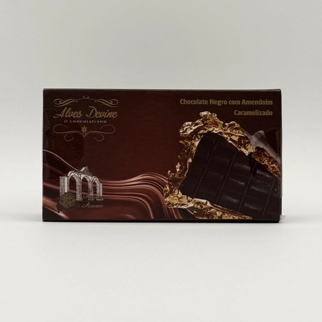 Chocolate Negro com Amendoim de Açucar - Alves Devine O chocolatinho - Açores