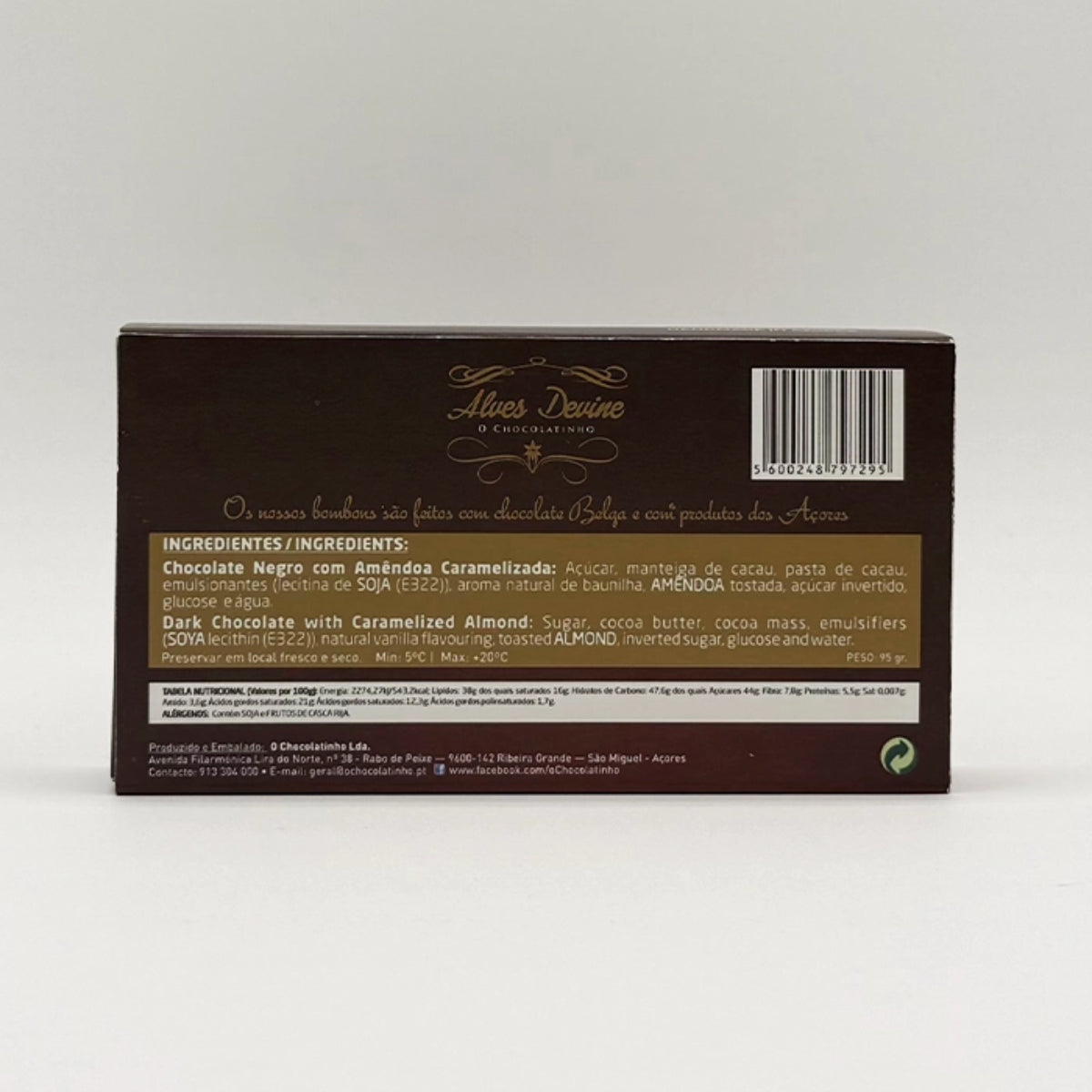 Chocolate Negro com Amêndoa de Açúcar - Açores