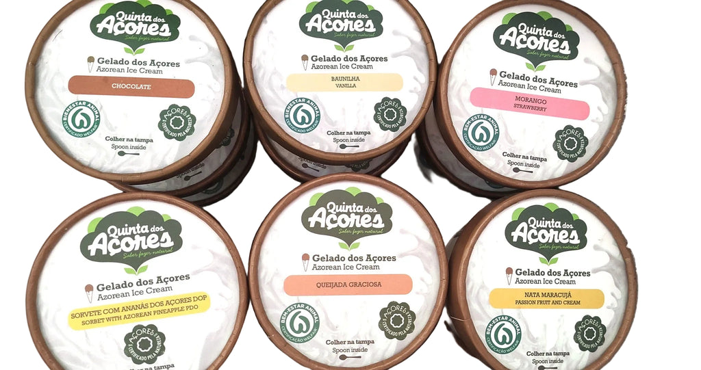 Gelados Quinta dos Açores produzidos na Terceira Açores