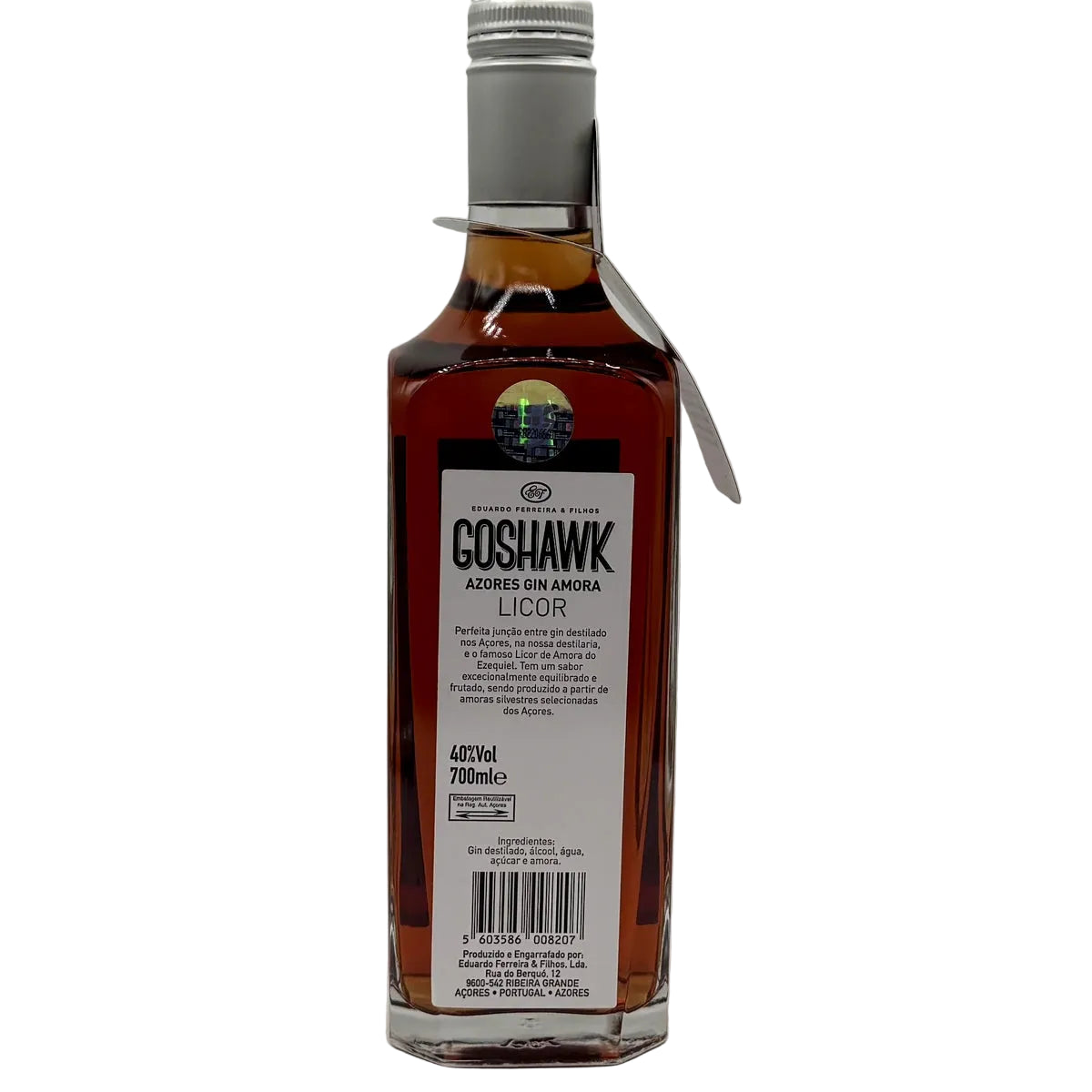 Goshawk Azores Gin Amora 700ml licor dos Açores