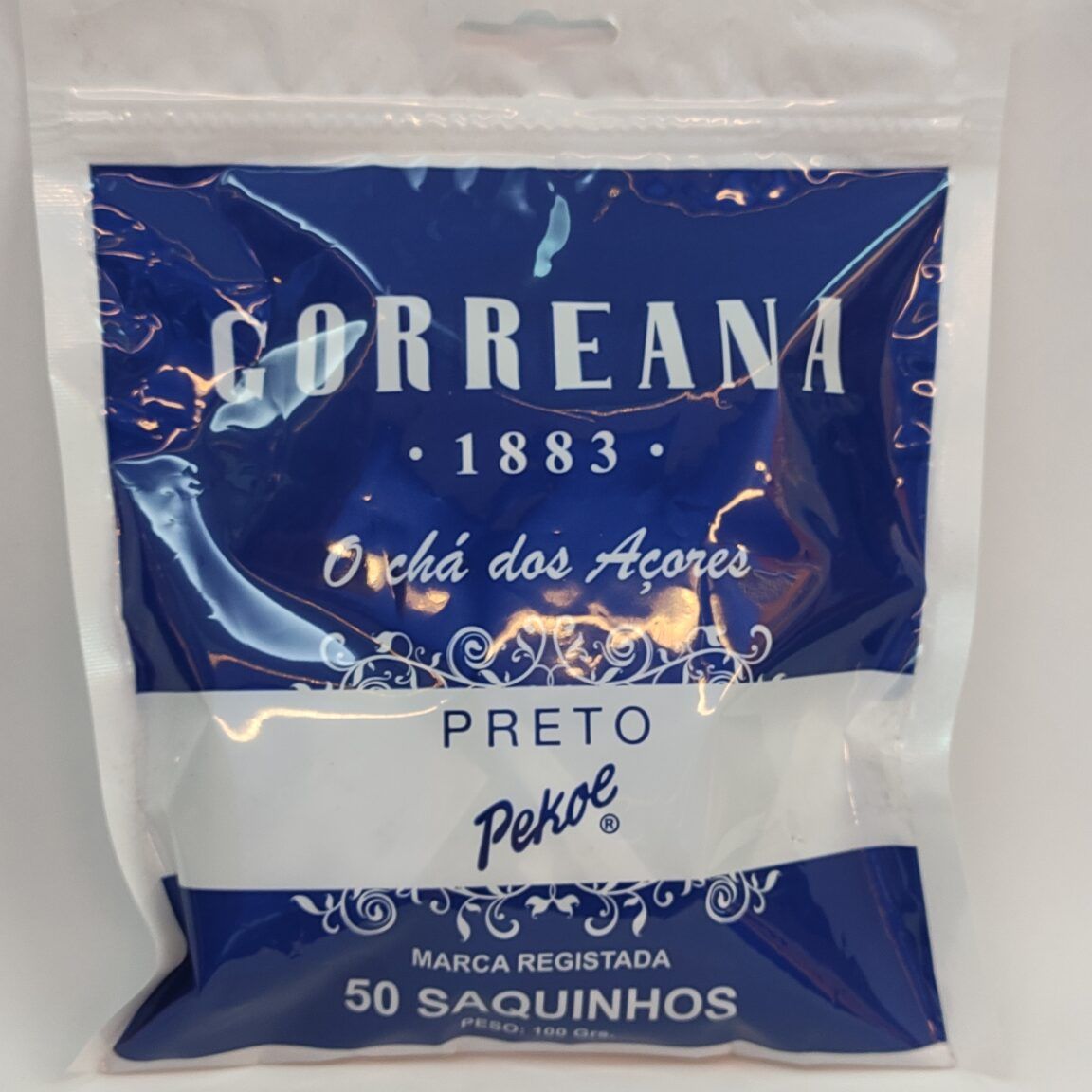 Chá Gorreana Preto Pekoe Tea Bags 50 Saquetas - São Miguel Açores