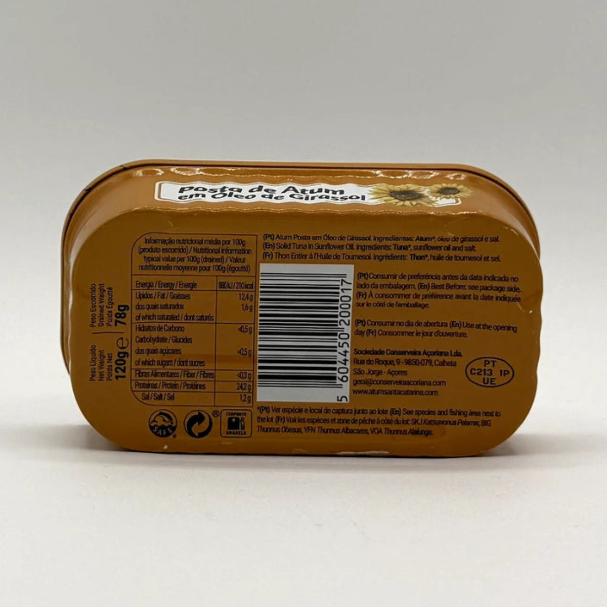 Posta de Atum em Óleo Santa Catarina 120gr - Açores