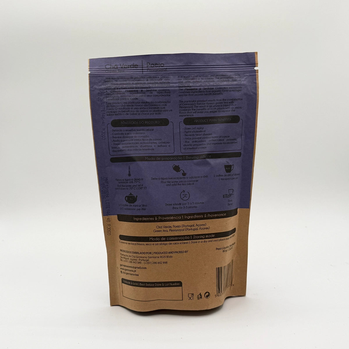 Chá Verde com Poejo - Gorreana em Folha - Açores