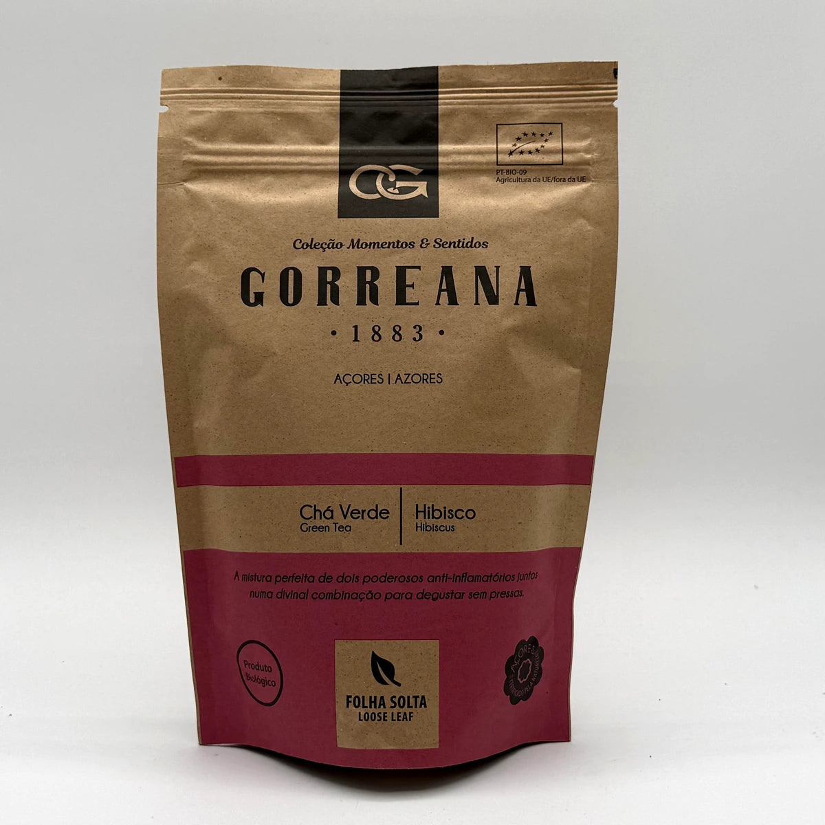 Chá Verde com Hibisco - Gorreana em Folha - Açores