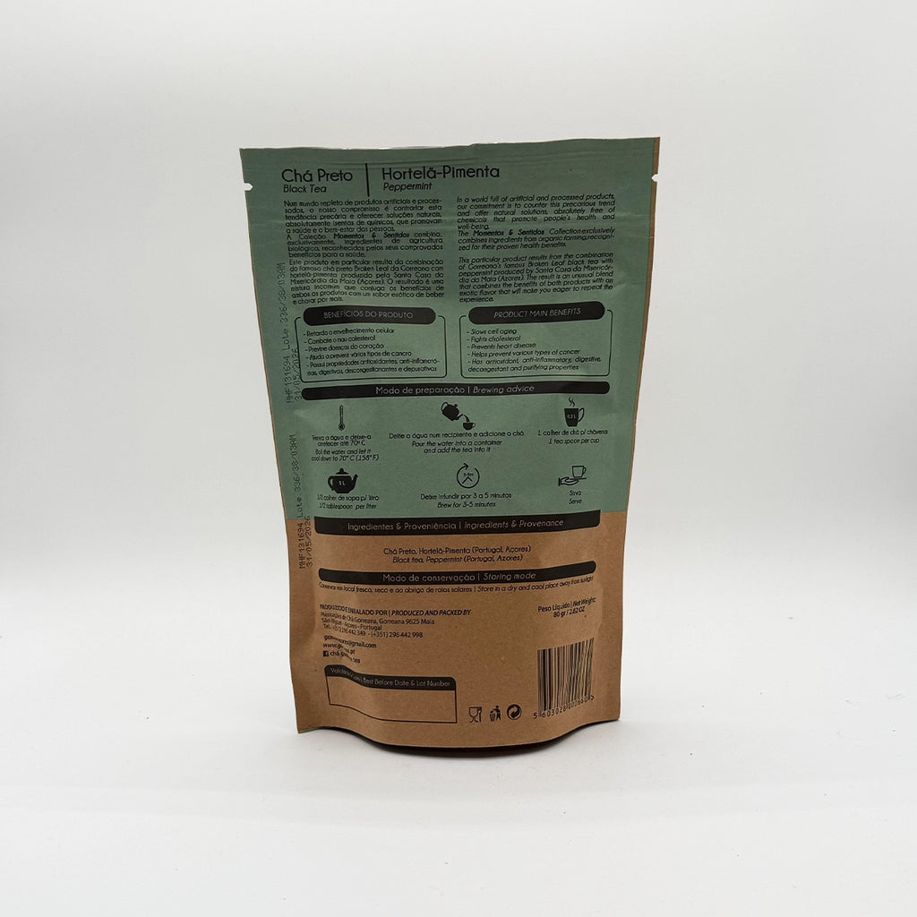 Chá Preto Broken Leaf & Hortelã Pimenta - Gorreana em folha - Açores