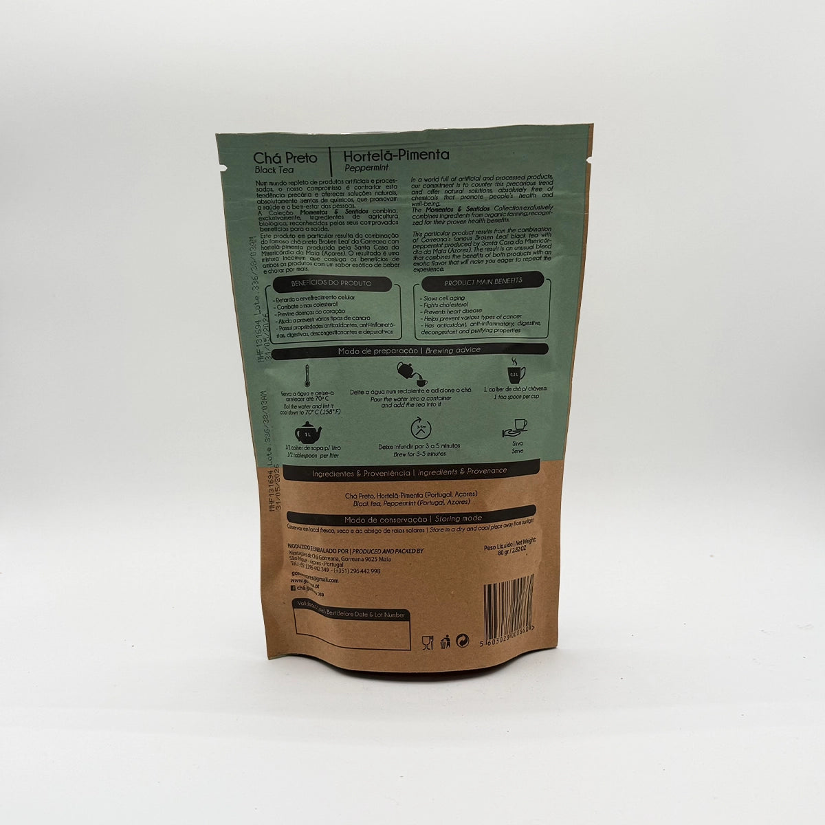 Chá Preto Broken Leaf & Hortelã Pimenta - Gorreana em folha - Açores