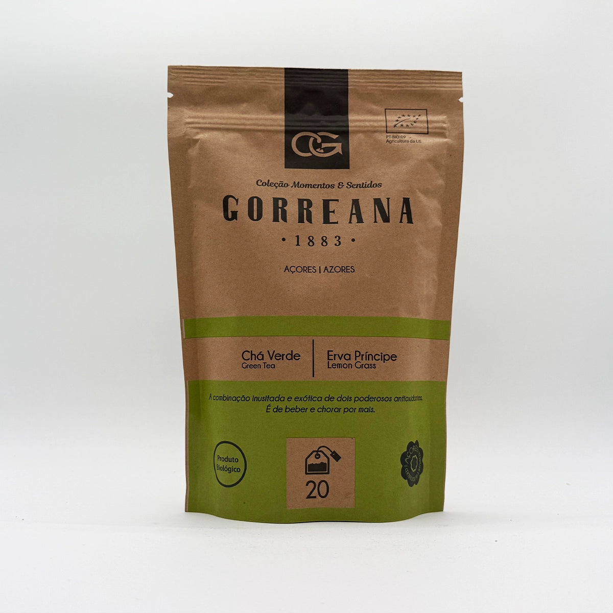 Chá Verde com Erva Príncipe - Gorreana em Saquetas - Açores