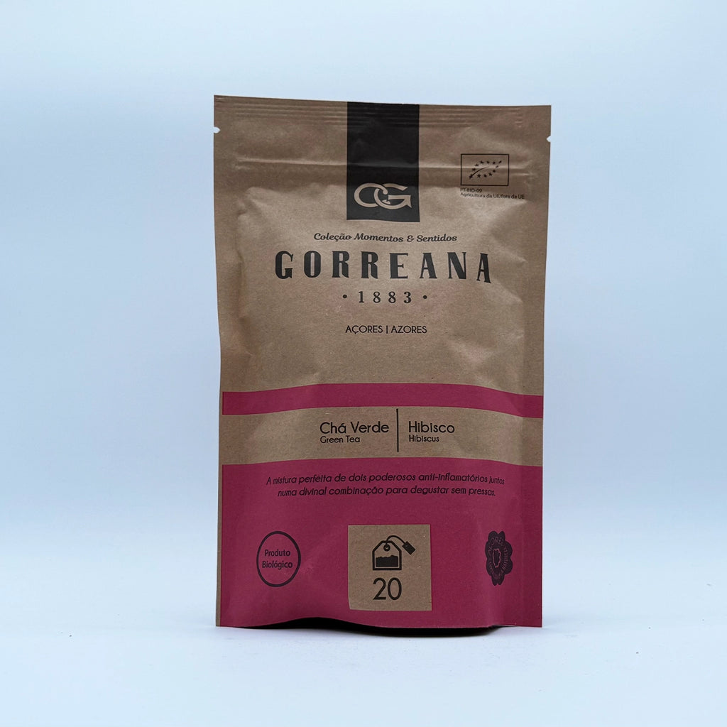Chá Verde com Hibisco - Gorreana em Saquetas - Açores