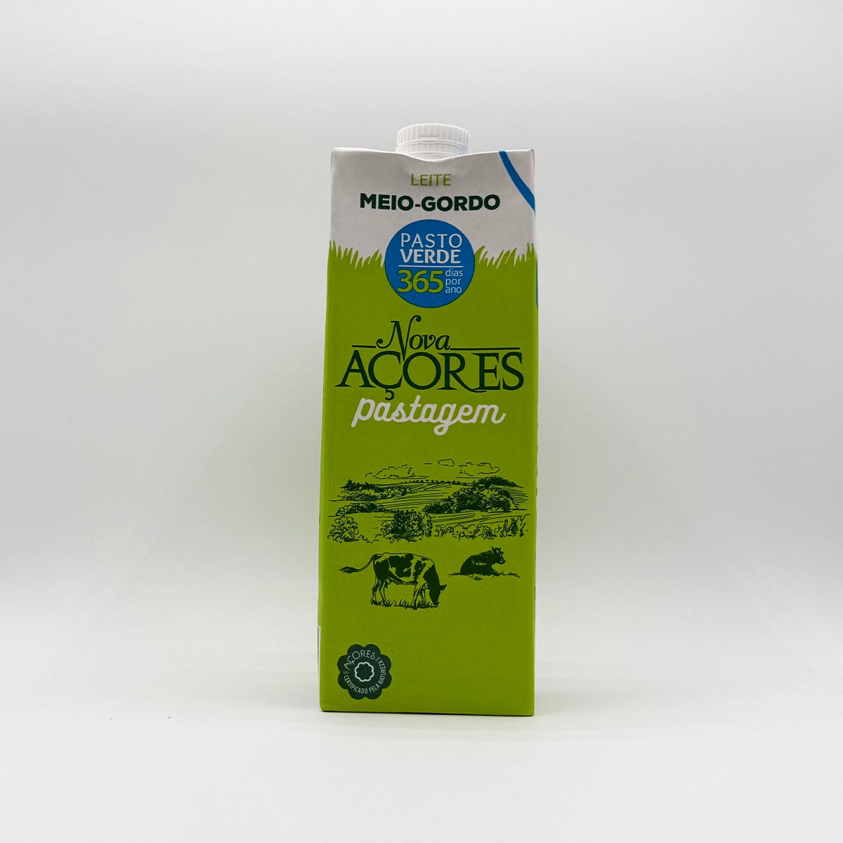 Leite UHT Nova Açores Meio Gordo 1l - Açores
