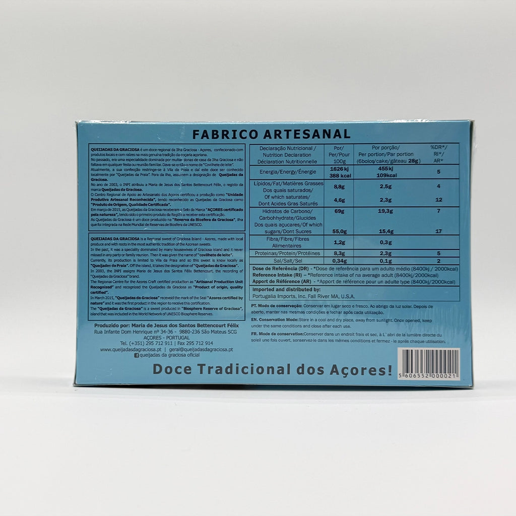 Queijadas da Graciosa 6 unid. Ilha Graciosa - Açores