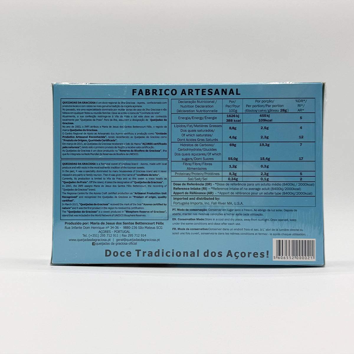 Queijadas da Graciosa 6 unid. Ilha Graciosa - Açores