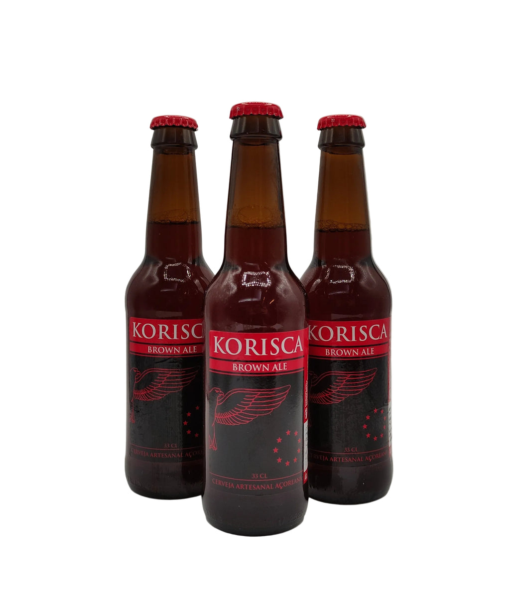 Korisca Brown Ale cerveja artesanal produzida nos Açores