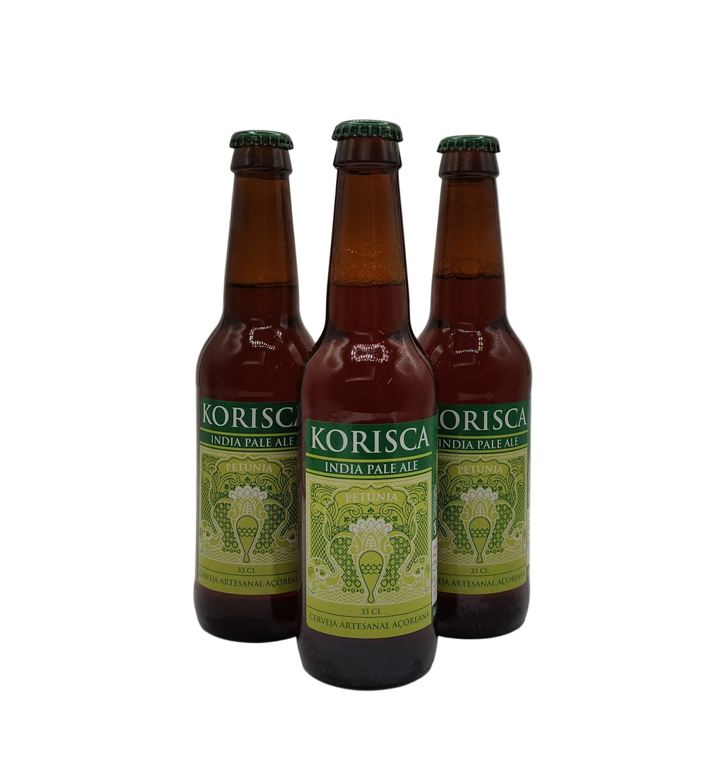 Korisca Petúnia India Pale Ale cerveja artesanal produzida nos Açores