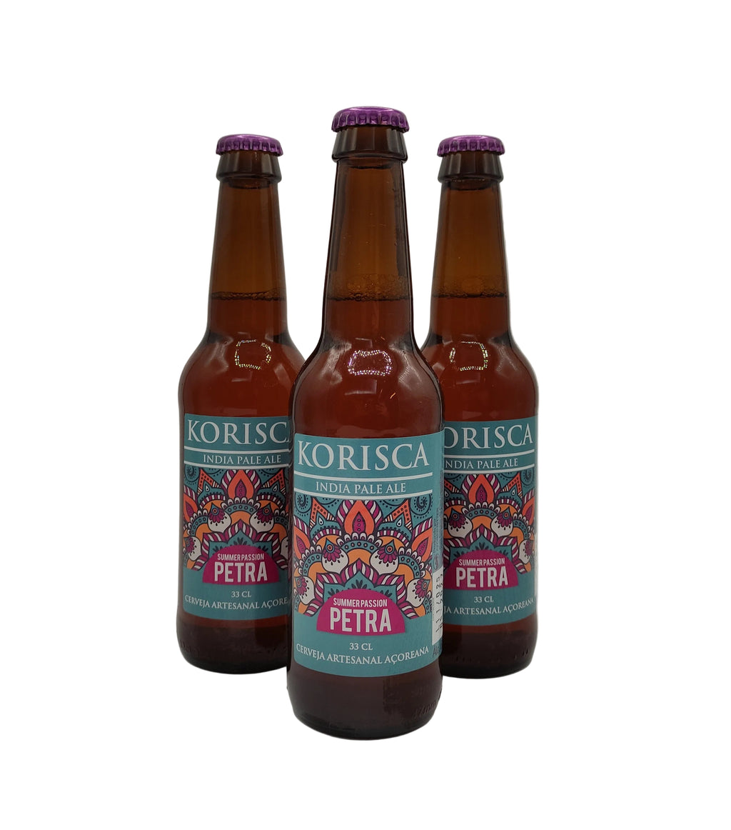 Korisca Petra India Pale Ale cerveja artesanal produzida nos Açores